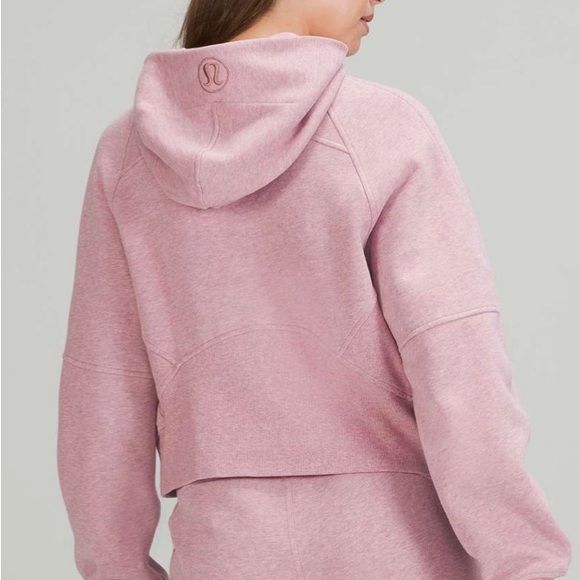 Lululemon Scuba Oversized Half-Zip Hoodie - Heathered Pink Taupe - Picture 2 of 5
